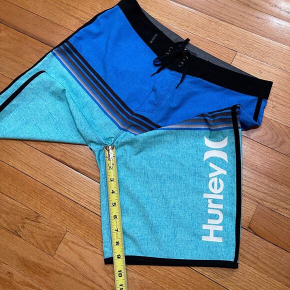 Hurley Phantom Mens 9" Swim Surf Board Shorts Size 30 Blue WORN TWICE EXCELLENT - Picture 9 of 9